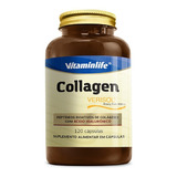 Vitaminlife Collagen Verisol Com Ácido Hialurônico 120 Cápsulas Sem Sabor