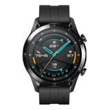 Huawei Watch Gt 2 Sport 1.39  Caja 46mm De  Metal Y Plástico Black Stainless Steel, Malla  Matte Black De  Fluoroelastómero Ltn-b19