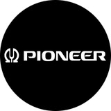 Pioneer Logo Omega Blanco Fondo Negro Paño Slipmat Espuma