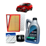 Kit Service X2 Filtros + Aceite 10w40 Fiat Cronos Argo 1.3 