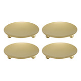 Platos De Metal Para Velas, 4 Unidades, De Color Dorado, Est