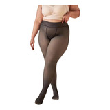 Meia Calça Forrada Térmica Plus Size Peluciada Grossa Quente