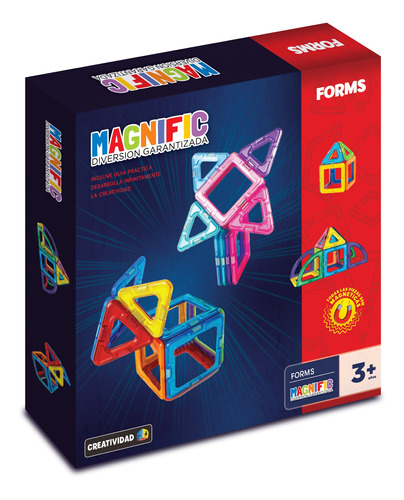  Magnific Forms 2396 16 Piezas Bloques Magneticos Educativos