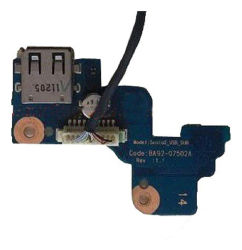 Placa Usb Con Cable Samsung Rv Series Fru Ba92-07502a