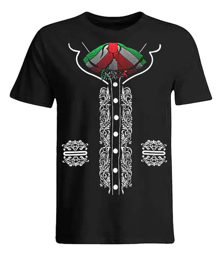 Playera Camiseta Disfraz Traje Tipico Mariachi Tradicional