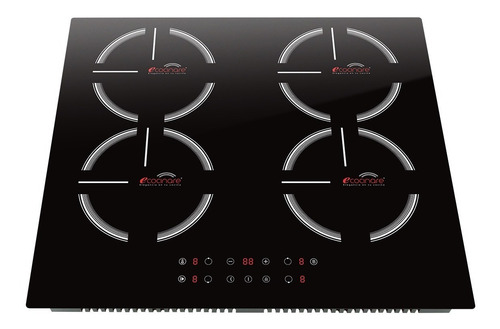 Parrilla De Inducción Magnética De 4 Quemadores Cristal