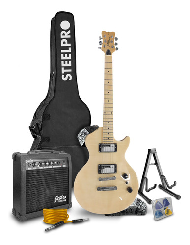 Paquete Guitarra Electrica Jethro Series By Steelpro 035sk