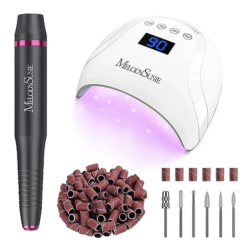 Melodysusie Electric Nail Drill Kit With Melodysusie Uv Led