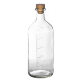 Botella Vidrio Agropecuario Gin Transparent 500cc Corcho X72