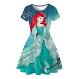 Vestido Ariel De Princesa Sirenita Para Niña