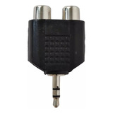 Adaptador Convertidor X2 Rca Hembra A Jack Pluj 3.5mm Audio 