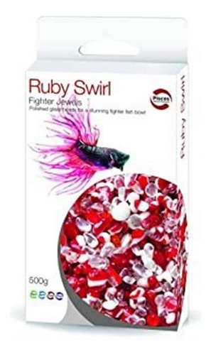 Piscis Ruby Red Swirl Betta Jewels 17oz Para Peces De Luc