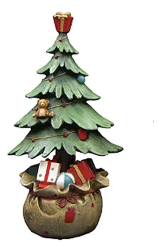 Escultura Arvore De Natal Em Resina 17cm