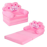 Silla Plegable De Princesa Y Convertible En Cama Para Niñas