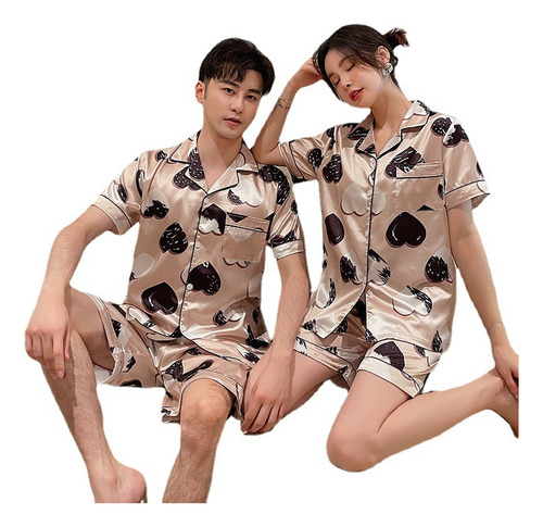 Conjuntos De Pijamas Para Pareja, Pijama Teñido De Seda De M