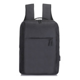 Mochila Ejecutiva Unisex Porta Notebook Comoda Viaje Oficina Color Negro Diseño De La Tela Liso