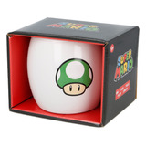 Taza Tazon Mario Bros Mushroom Nintendo Con Caja 380ml
