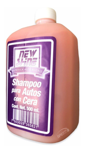 Shampoo Para Autos Con Cera (500 Ml) New Shine
