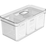 Organizador De Geladeira Com Cesto Triplo 5l Clear Fresh Ou