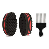 Esponja Afro Big De Comb Comb Con Cepillo De Esponja De Dobl