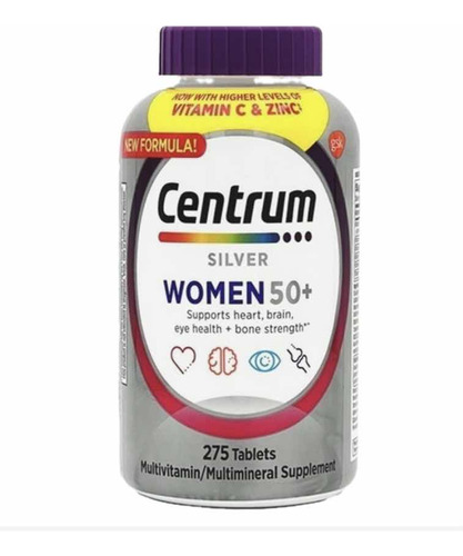 Centrum Silver 50+ Woman 275 Comprimidos Importado Eua 