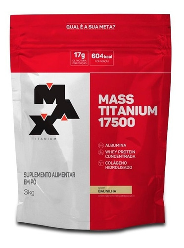 Mass Titanium 3kg Refil - Baunilha Max Titanium