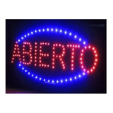 Cartel Luz Led Abierto 48x25cm Alta Luminosidad 220v Local