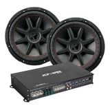 Pack Ampli Jc Power Jc1600.1 + 2 Subwoofer Kicker Cvr124 12