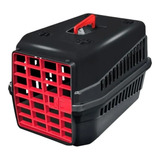 Caixa Transporte Cães Gatos Coelho Black N2 - Porta C/ Trava