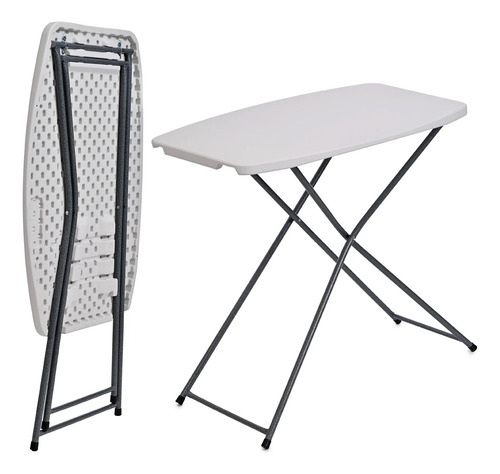 Mesa Plegable Plástico Jardín Chica Servicio Mesita Exterior | Meses sin interés