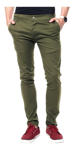 Pantalón Hombre Gabardina - Slim Fit - Varios Colores!