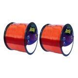 Linha Araty Best Cast 0,30mm Laranja 14,8 Lbs Kit 2 Unidades