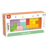 Juego Puzzle De Madera Tetris De Mesa Motricidad Niños