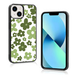 Funda Fanxi iPhone 13-flores Verdes