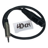 Cable Canon Xlr Hembra A Mini Plug 40cm Negro