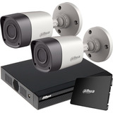 Kit Seguridad Dahua Full 4mp Dvr 4 + 2 Camaras + Disco 1 Tb