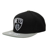 Gorra Mitchell & Ness Brooklyn Nets Black Basquetbol Nba