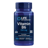 Suplemento, Life Extension, Vitamina B6 250 Mg, 100 Cápsulas