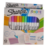 Marcadores Resaltadores Sharpie S Note X12