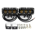 2 Pzs Faros Auxiliares Led Doble Color 70w Para Auto Moto