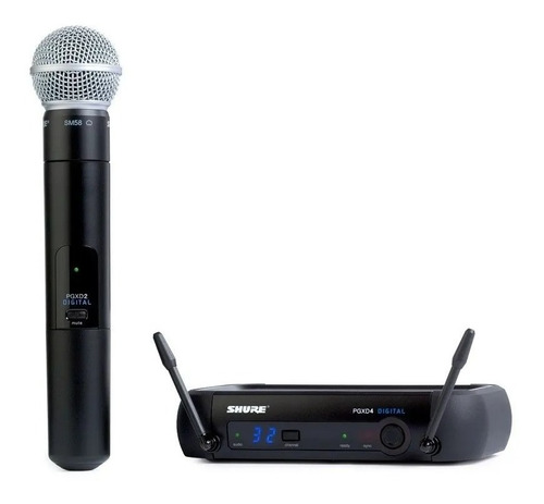 Microfone Original Shure Sistema Digital Pgxd24 Sm58