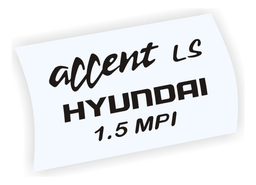 Calcomanas De Hyundai Accent Gls Gs Gl 1.5 Mpi Foto 4
