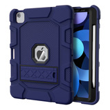 Funda Para iPad Air Generacion 4 Y 5 Resistente Azul Marino