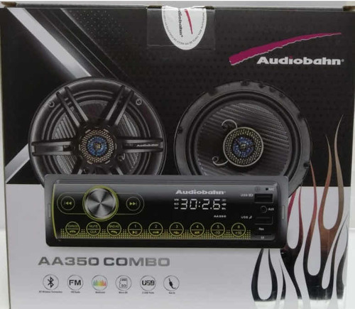 Autoestéreo Y Bocinas Combo Audio Bahn Incluye Aumentos Aa35