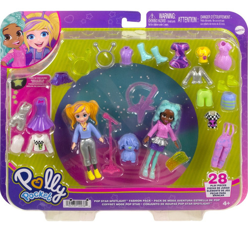 Polly Pocket Conjunto Grande Pop Star Spotlight Mattel Hkv97