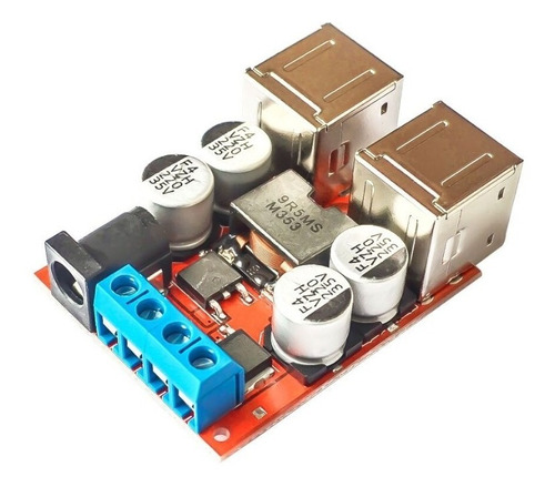 Regulador Voltaje Constante Usb 8v-35v A 5v 8a 4 Puertos Usb