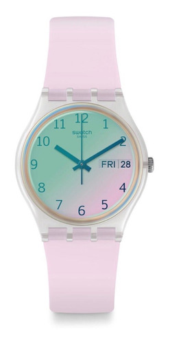 Reloj Swatch Mujer Rosa Claro Originals Gent Ge714 Silicona