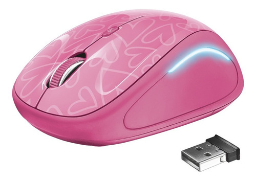 Mouse Inalambrico Trust Yvi Fx Rosado - Trust