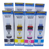 Kit Refil Tintas Compatível Epson Mp664/672/673/674 Bk/c/y/m