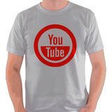 Camiseta Youtube Logo Site Símbolo Yt Youtuber Camisa Blusa